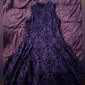 Black and purple dress